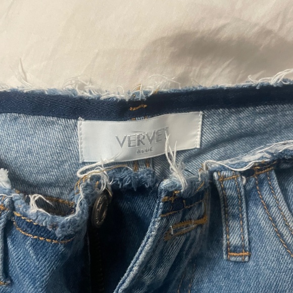 Vervet distressed raw hem wide leg jeans - Picture 15 of 15